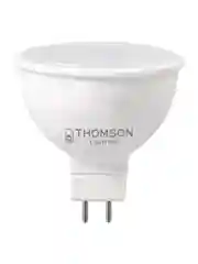 Лампочка светодиодная THOMSON TH-B2049 10 Вт, GU5.3, MR16, полусфера, 3000K теплый свет