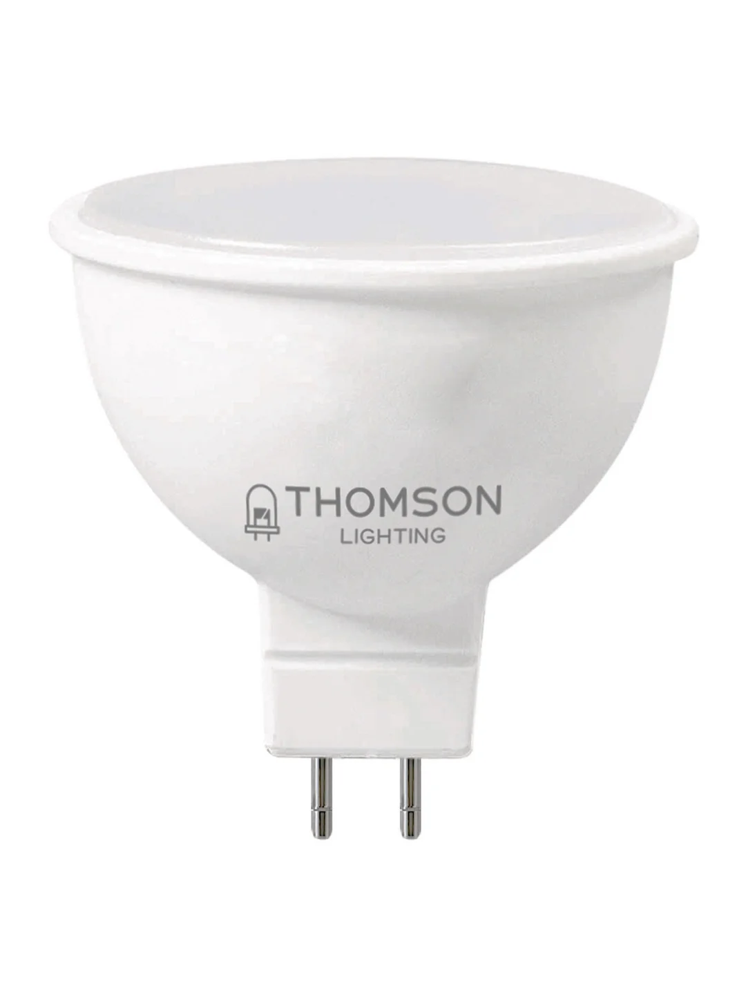 Лампочка светодиодная THOMSON TH-B2047 8 Вт, GU5.3, MR16, полусфера, 3000K теплый свет