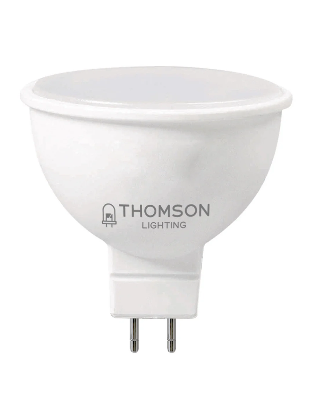 Лампочка светодиодная THOMSON TH-B2045 6 Вт, GU5.3, MR16, полусфера, 3000K теплый свет