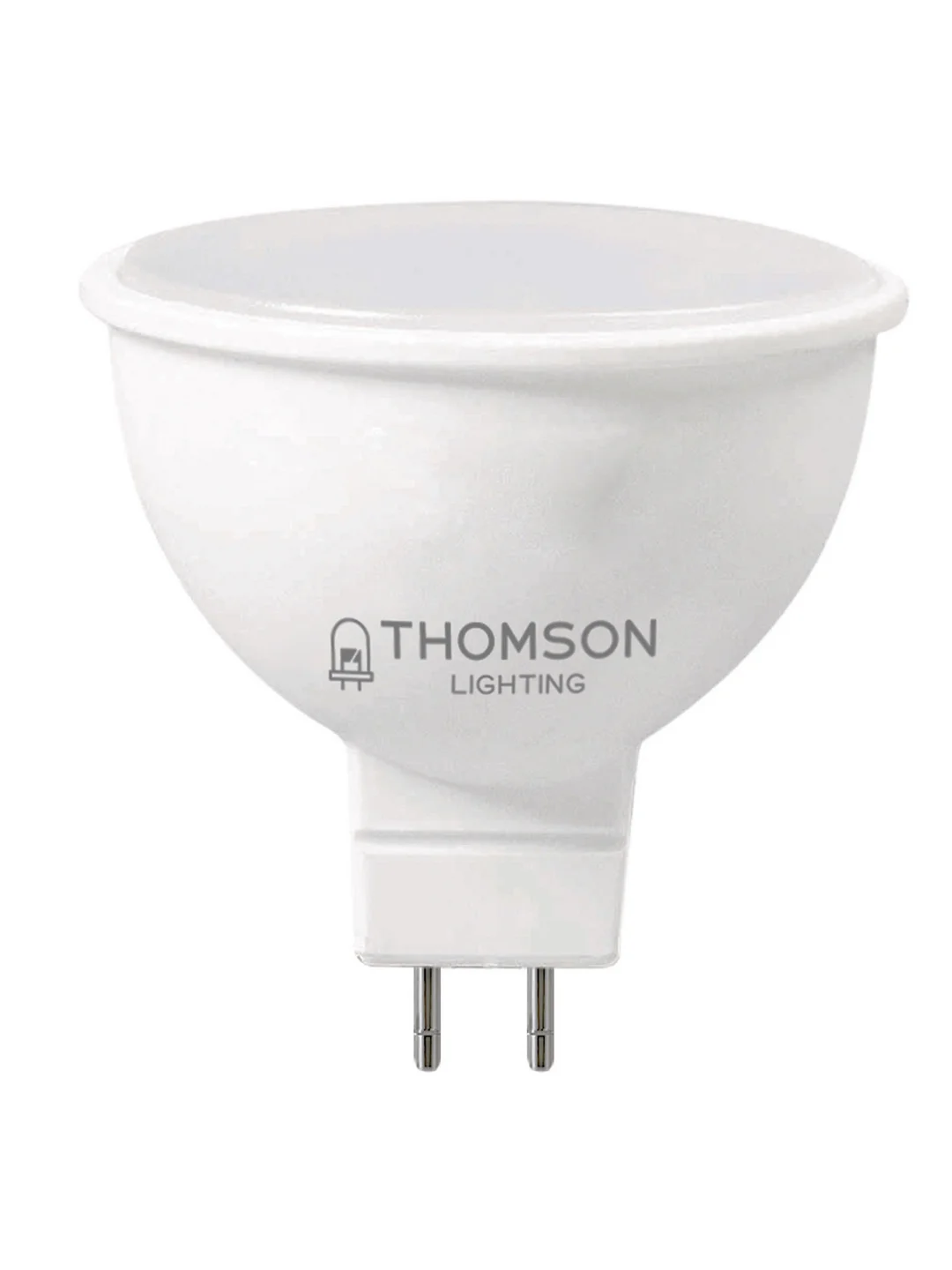 Лампочка светодиодная THOMSON TH-B2043 4 Вт, GU5.3, MR16, полусфера, 3000K теплый свет