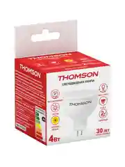 Лампочка светодиодная THOMSON TH-B2043 4 Вт, GU5.3, MR16, полусфера, 3000K теплый свет