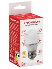 Лампочка светодиодная THOMSON TH-B2039 8 Вт, E27, шар, 3000K теплый белый свет