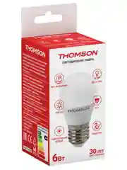 Лампочка светодиодная THOMSON TH-B2038 6 Вт, E27, шар, 4000K нейтральный белый свет
