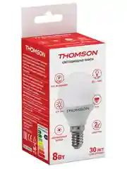 Лампочка светодиодная THOMSON TH-B2034 8 Вт, E14, шар, 4000K нейтральный белый свет