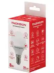 Лампочка светодиодная THOMSON TH-B2034 8 Вт, E14, шар, 4000K нейтральный белый свет