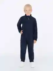 Темно-синий комбинезон для мальчика Утенок, флисовый