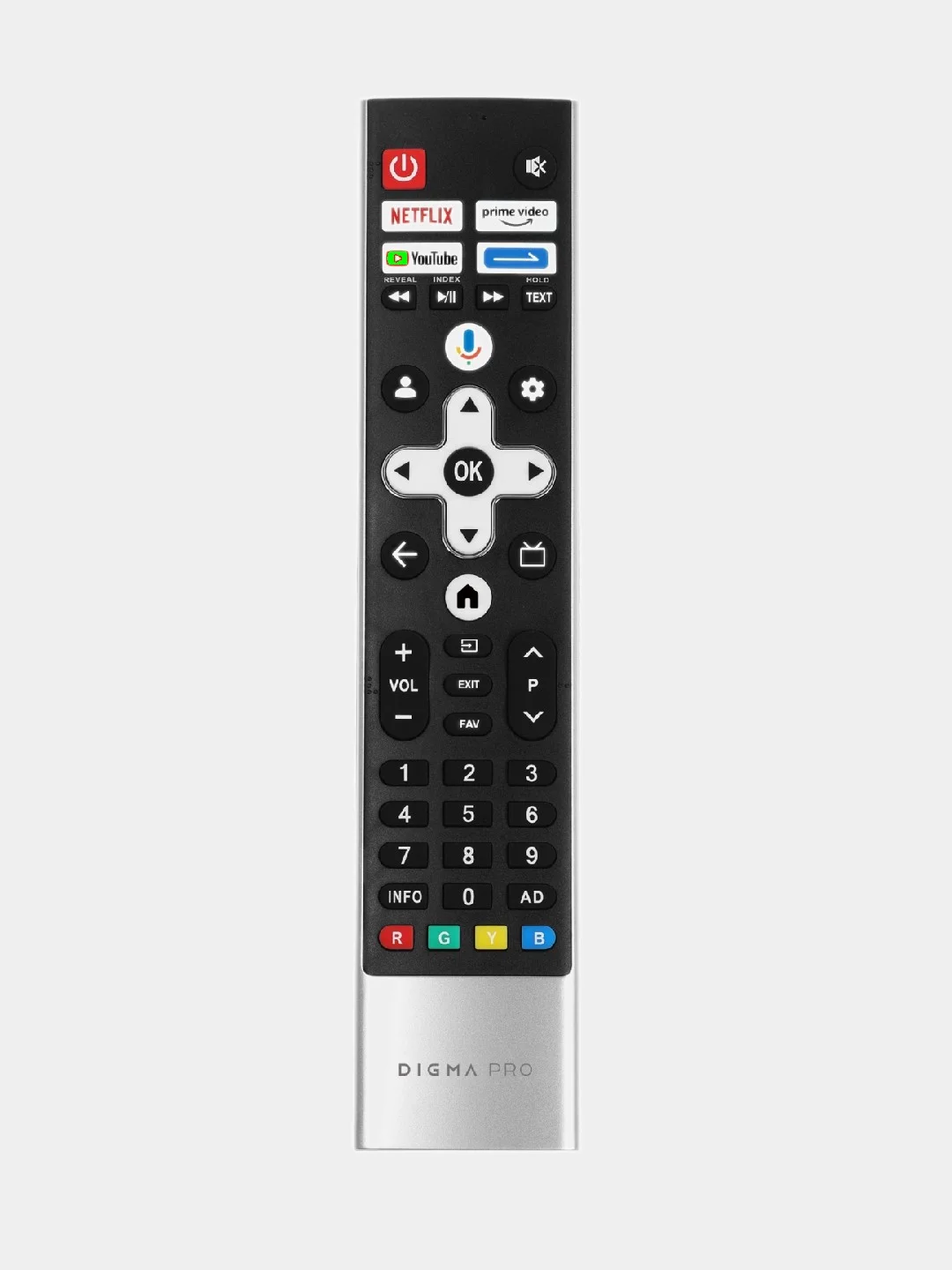 Телевизор DIGMA PRO UHD 43C, 4K Ultra HD, черный, СМАРТ ТВ, Google TV 43"