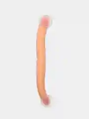 Коралловый меланж фаллоимитатор двойной