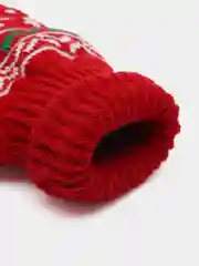 Новгодние детские варежки двойные, зимние