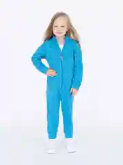 Бирюзовый комбинезон для мальчика Утенок, флисовый