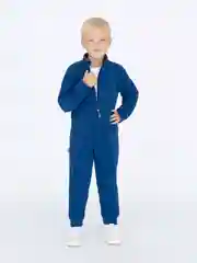 Лазурный комбинезон для мальчика Утенок, флисовый