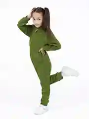 Розовый комбинезон для мальчика Утенок, флисовый