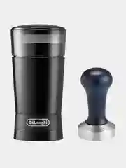Кофемолка DeLonghi KG200, черный, 170 Вт, вмещает до 90 г зерен