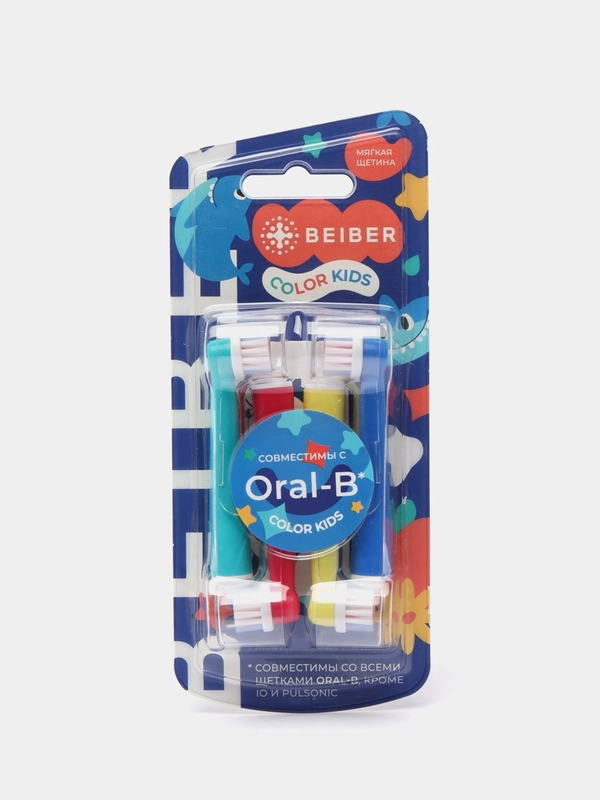 Насадки для детской электрической зубной щетки Oral-B сменные, 4 штуки