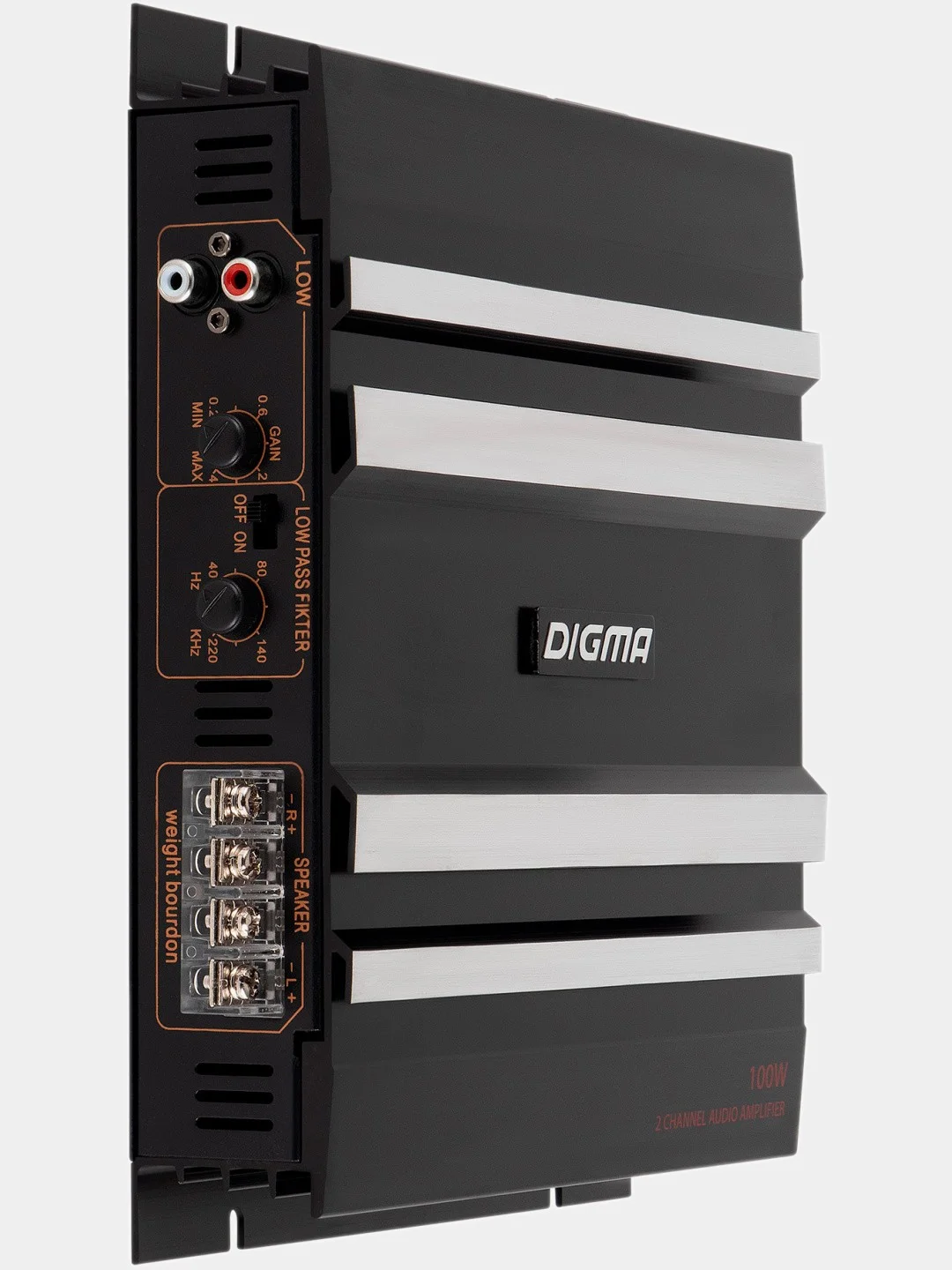 Усилитель автомобильный Digma DCP-200, черный