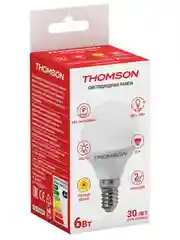 Лампочка светодиодная THOMSON TH-B2031 6 Вт, E14, шар, 3000K теплый белый свет