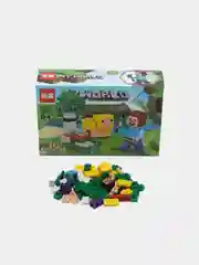 Желтый конструктор My World, детский, Minecraft