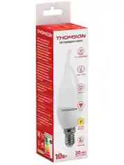 Лампочка светодиодная Thomson TH-B2029 10 Вт, E14, свеча на ветру, 3000K, теплый свет