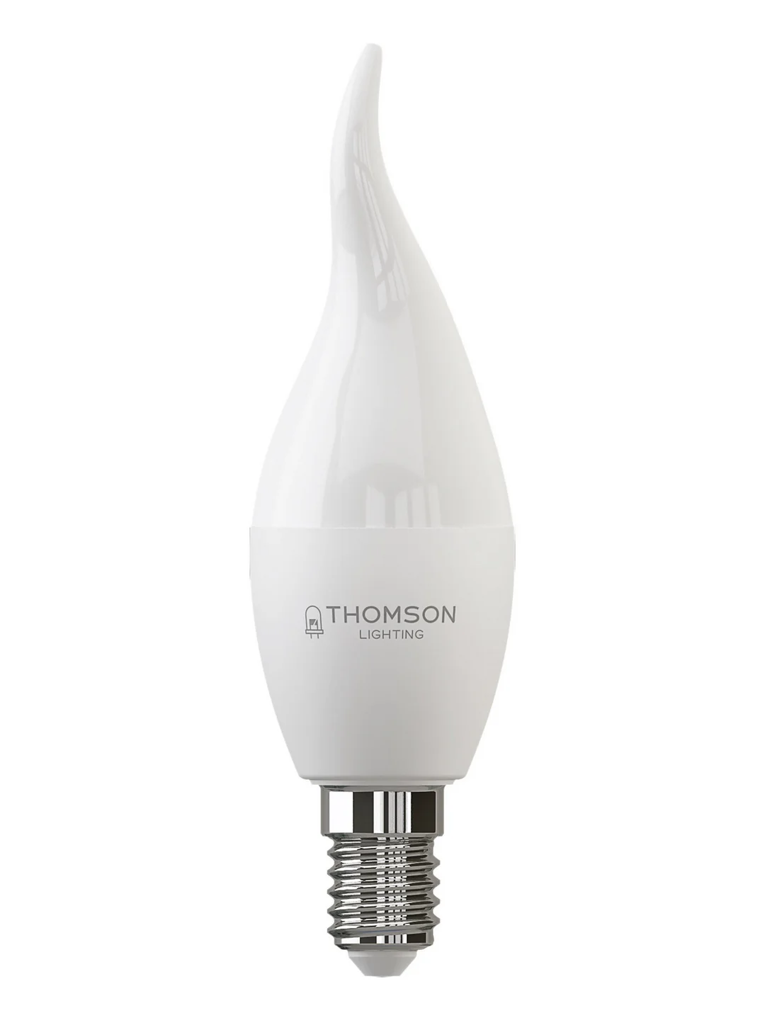 Лампочка светодиодная THOMSON TH-B2027 8 Вт, E14, свеча на ветру, 3000K теплый белый свет
