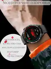Черный умные мужские смарт часы спортивные, фитнес браслет, часы наручные с металлическим ремешком