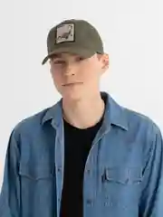 Зелёный хаки кепка сетчатая