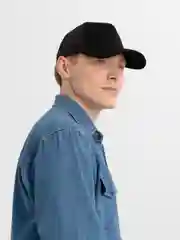Угольный кепка сетчатая