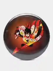 Багровый значки по мотивам аниме Хвост Феи (Fairy Tail)