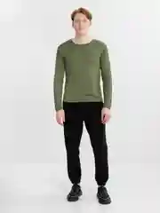 Зелёный хаки логнгслив мужской, футболка с длинным рукавом комфортный мягкий материал