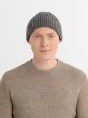 Серый мужская шапка