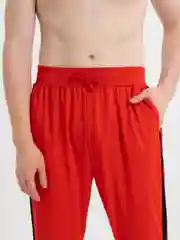 Алый штаны