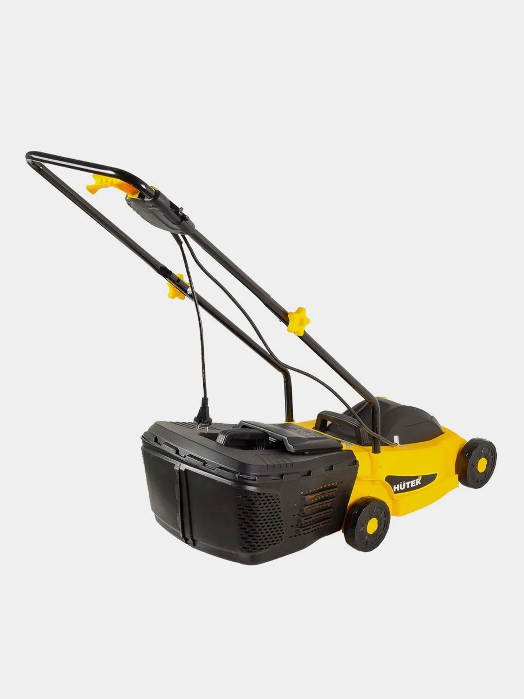Желтый электрическая газонокосилка Huter ELM-1100 70/4/2 +