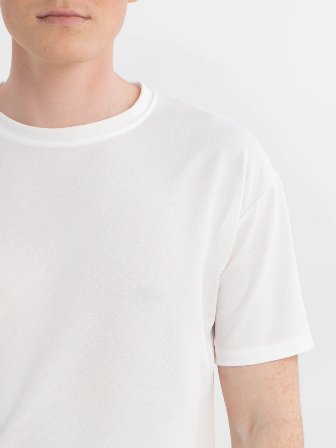TrendD / Футболка белая Unisex прямая c коротким рукавом