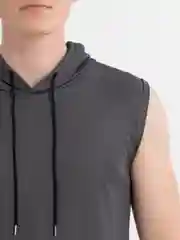 Trend D / Футболка мужская серая с капюшоном Unisex