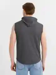 Trend D / Футболка мужская серая с капюшоном Unisex