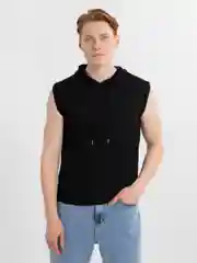 Trend D / Футболка мужская черная с капюшоном Unisex