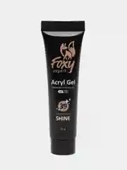 Золотой акрил-гель (Acryl gel) полигель FOXY EXPERT для наращивания ногтей с шиммером