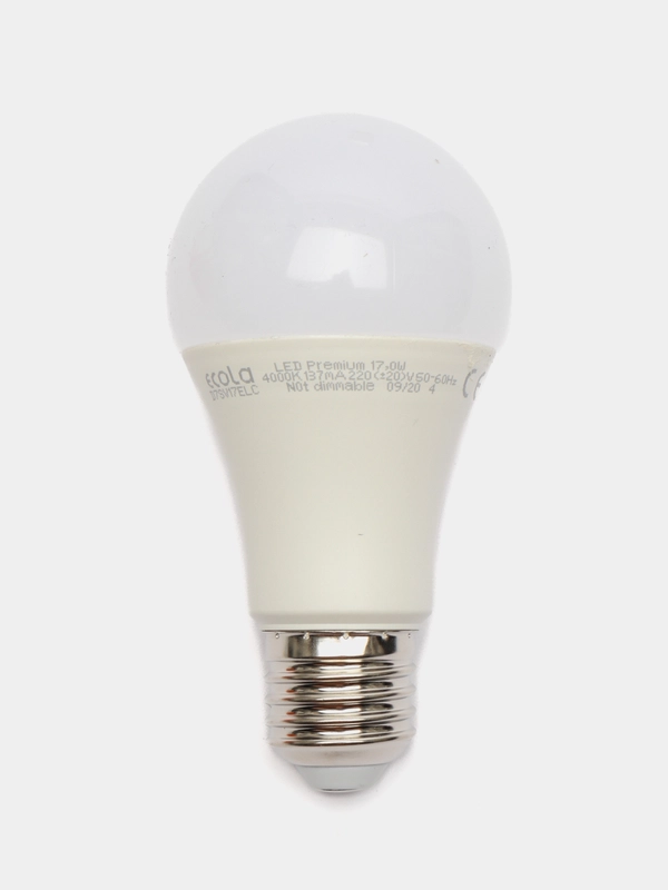 Светодиодная лампочка Ecola A60 LED 17/15 Вт E27 4000K/6500K