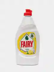 Желтый средство для мытья посуды Fairy
