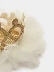 Кремовый зажим для волос с короной/Аксесуары для девочек