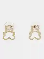 Серьги-гвоздики в виде медвежонка, из жемчуга