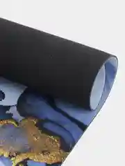 Голубой коврик для ванной и туалета быстросохнущий,влаговпитывающий,противоскользящий 50*80см
