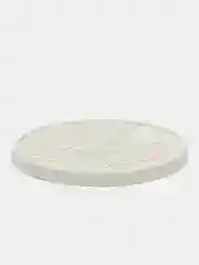 Белый подставка из гипса "Мандала", 2 шт