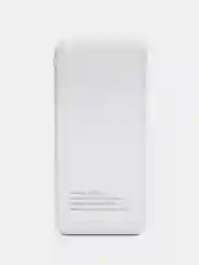 Белый внешний аккумулятор, 10000 мАч, USB Type-A/Type-C, повербанк, Power Bank