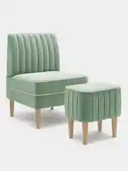 Оливковый кресло MONOFIX, АММА велюр