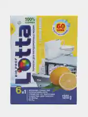 Порошок для посудомоечных машин Lotta "6 in 1", 1200 г