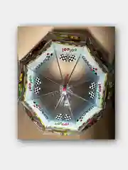 Розовый зонтик детский с героями мульфильмов зонт