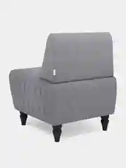 Серый кресло MONOFIX, БУНО, велюр