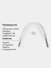 Парник "Богатый урожай" с клипсами, пл.40 гр/м2, дуги 2,5 м