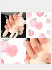 Коралловый лаковые полоски (наклейки) для дизайна ногтей, накладные ногти для маникюра