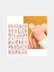 Коралловый наклейки-слайдеры для дизайна ногтей и маникюра